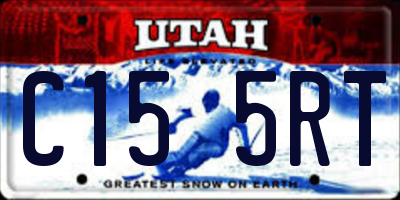 UT license plate C155RT