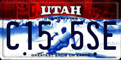UT license plate C155SE
