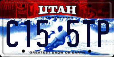 UT license plate C155TP