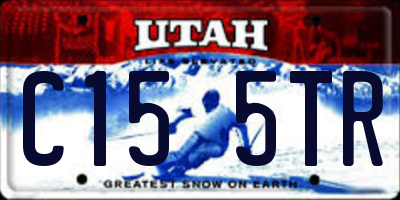 UT license plate C155TR