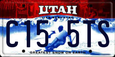 UT license plate C155TS