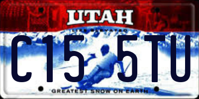 UT license plate C155TU
