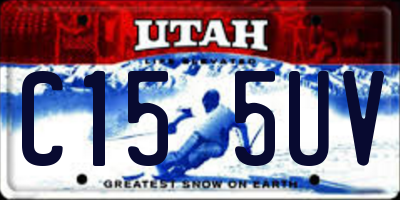 UT license plate C155UV