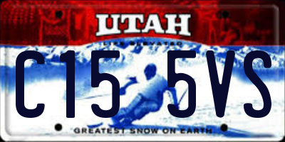 UT license plate C155VS