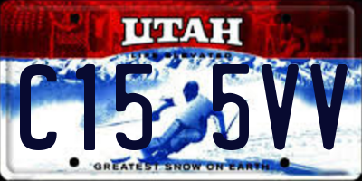 UT license plate C155VV