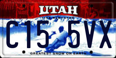UT license plate C155VX