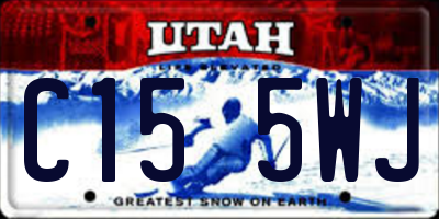 UT license plate C155WJ