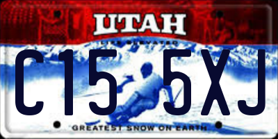 UT license plate C155XJ