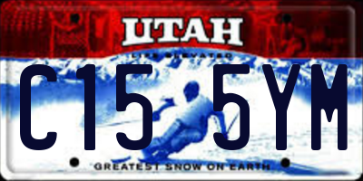 UT license plate C155YM