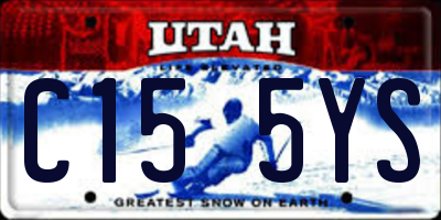 UT license plate C155YS