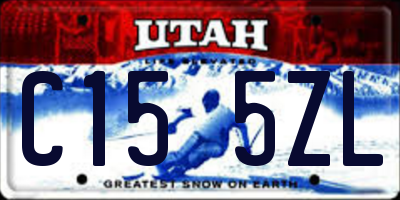 UT license plate C155ZL