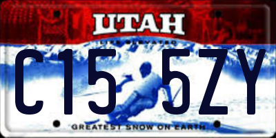 UT license plate C155ZY