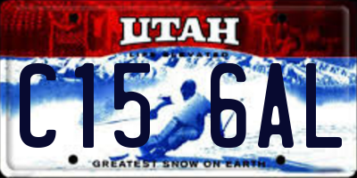 UT license plate C156AL