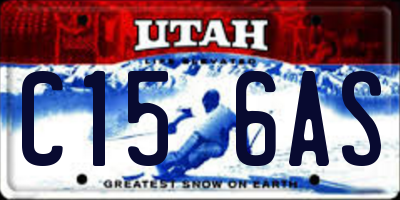 UT license plate C156AS