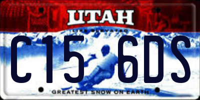 UT license plate C156DS