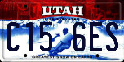 UT license plate C156ES