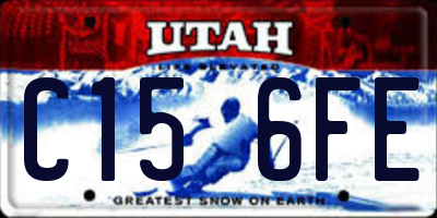 UT license plate C156FE