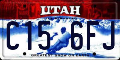 UT license plate C156FJ
