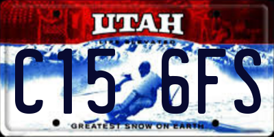 UT license plate C156FS