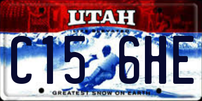 UT license plate C156HE