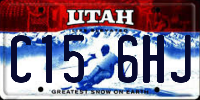 UT license plate C156HJ