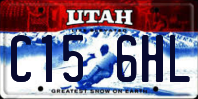 UT license plate C156HL