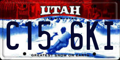 UT license plate C156KI