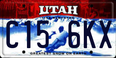 UT license plate C156KX