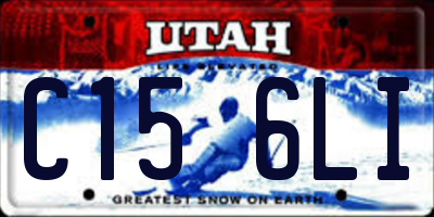 UT license plate C156LI