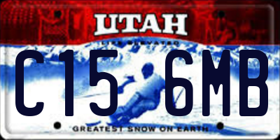 UT license plate C156MB