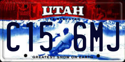 UT license plate C156MJ