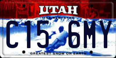 UT license plate C156MY