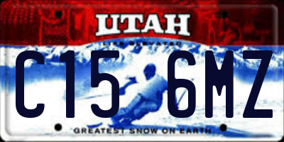 UT license plate C156MZ