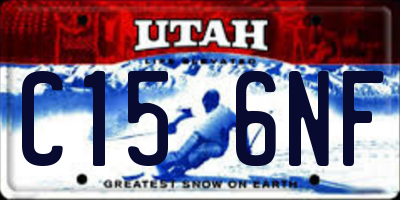 UT license plate C156NF