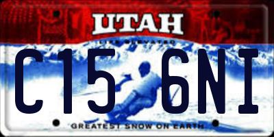 UT license plate C156NI