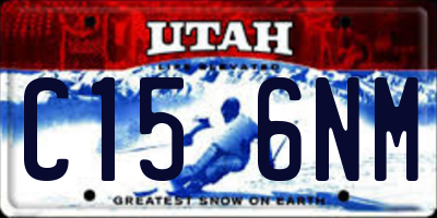 UT license plate C156NM