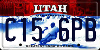 UT license plate C156PB