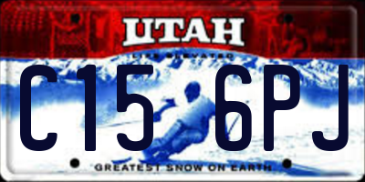 UT license plate C156PJ