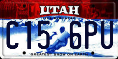 UT license plate C156PU