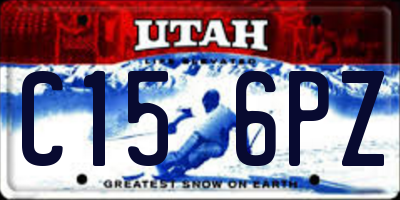 UT license plate C156PZ