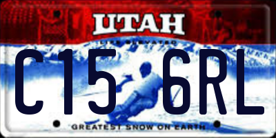 UT license plate C156RL