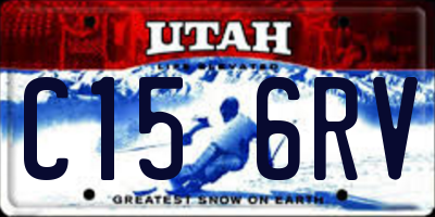 UT license plate C156RV