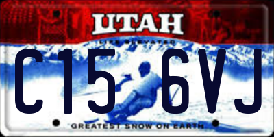 UT license plate C156VJ