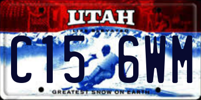 UT license plate C156WM