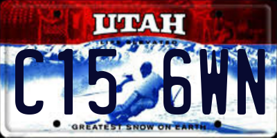 UT license plate C156WN