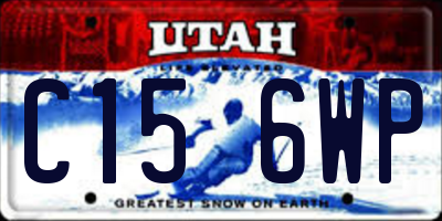 UT license plate C156WP