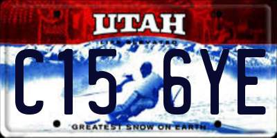 UT license plate C156YE