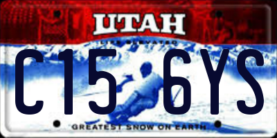 UT license plate C156YS