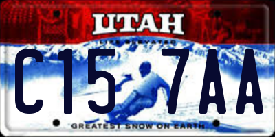 UT license plate C157AA