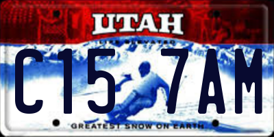 UT license plate C157AM